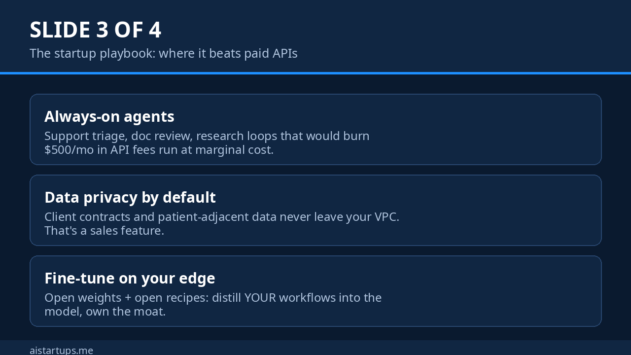 Nemotron 3.5 slide 3: the startup playbook for beating paid APIs